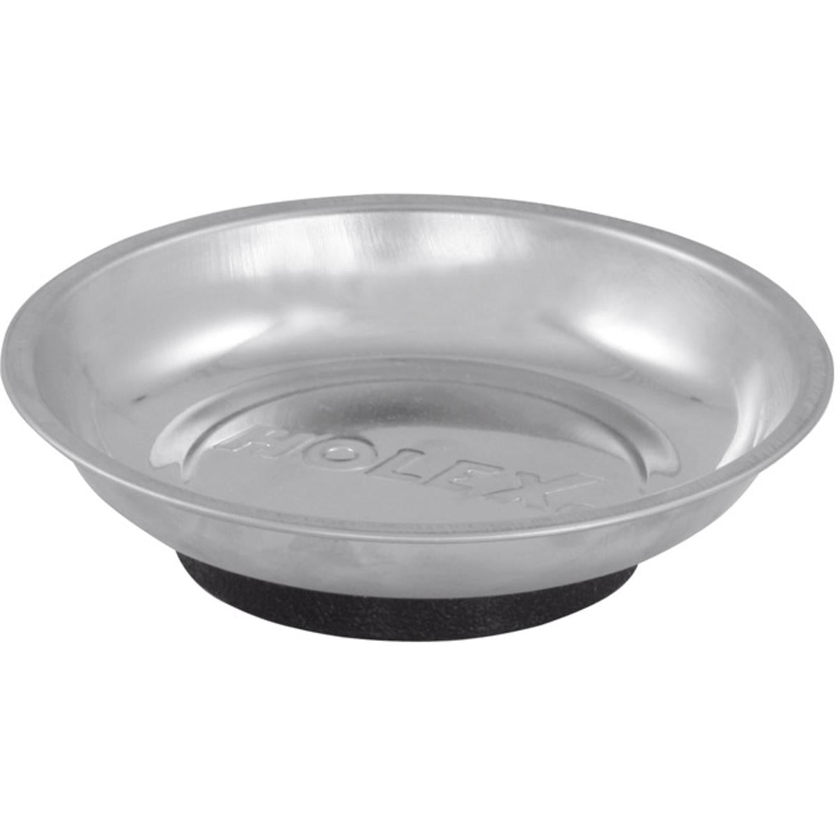 ĐĨA ĐỰNG BẰNG THÉP KHÔNG GỈ CÓ NAM CHÂM HOLEX 150MM ĐĨA ĐỰNG BẰNG THÉP KHÔNG GỈ CÓ NAM CHÂM HOLEX 150MM